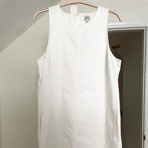 J. Crew size 16 White Denim Dress BNWT